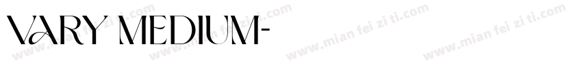 Vary Medium字体转换